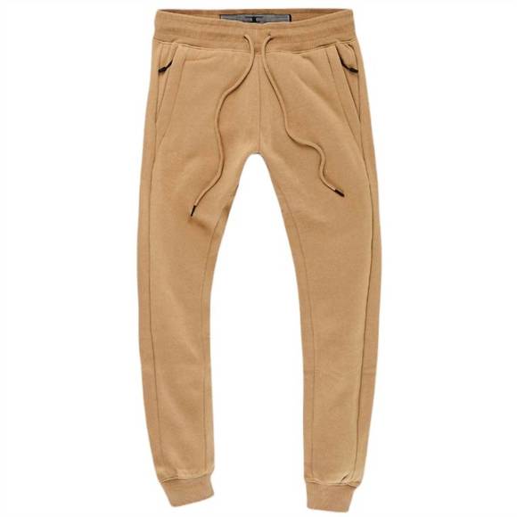 NEW JORDAN CRAIG men's uptown jogger sweatpants in mocha - Picture 2 of 3